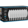 Mexen Nova 10x żarówka LED E14, C37, 8W, Zimna - 6500K, 840 lm - L102-E14-0865-01x10