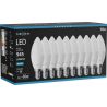 Mexen Nova 10x żarówka LED E14, C37, 9W, Zimna - 6500K, 945 lm - L102-E14-0965-01x10