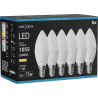 Mexen Nova 6x żarówka LED E14, C37, 10W, Ciepła - 3000K, 1055 lm - L102-E14-1030-01x06