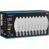 Mexen Nova 10x żarówka LED E14, C37, 10W, Ciepła - 3000K, 1055 lm - L102-E14-1030-01x10