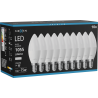 Mexen Nova 10x żarówka LED E14, C37, 10W, Neutralna - 4000K, 1055 lm - L102-E14-1040-01x10