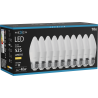 Mexen Nova 10x żarówka LED E27, C37, 5W, Ciepła - 3000K, 525 lm - L102-E27-0530-01x10