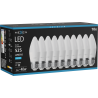 Mexen Nova 10x żarówka LED E27, C37, 5W, Zimna - 6500K, 525 lm - L102-E27-0565-01x10