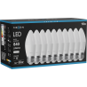 Mexen Nova 10x żarówka LED E27, C37, 8W, Neutralna - 4000K, 840 lm - L102-E27-0840-01x10