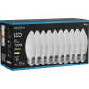 Mexen Nova 10x żarówka LED E27, C37, 10W, Ciepła - 3000K, 1055 lm - L102-E27-1030-01x10