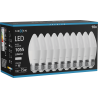 Mexen Nova 10x żarówka LED E27, C37, 10W, Neutralna - 4000K, 1055 lm - L102-E27-1040-01x10