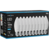 Mexen Nova 10x żarówka LED E27, C37, 10W, Zimna - 6500K, 1055 lm - L102-E27-1065-01x10