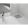 Mexen Flat-Q M13 wpust podłogowy kwadratowy 12 x 12 cm, inox - 1010012