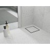Mexen Flat-Q M13 wpust podłogowy kwadratowy 12 x 12 cm, inox - 1010012