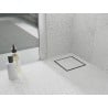 Mexen Flat-Q M13 wpust podłogowy kwadratowy 15 x 15 cm, inox - 1010015