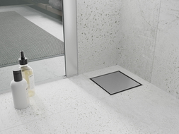 Mexen Flat-Q M13 wpust podłogowy kwadratowy 20 x 20 cm, inox - 1010020