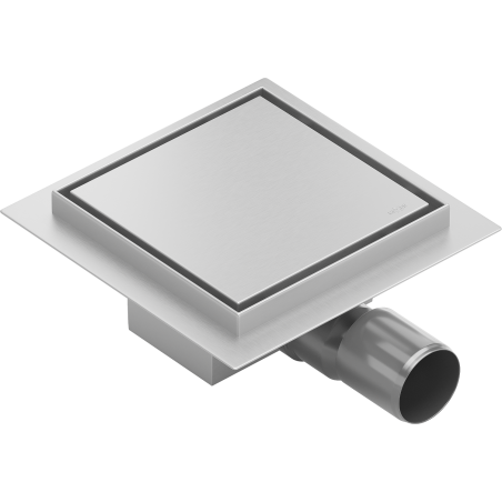 Mexen Flat-Q M13 wpust podłogowy kwadratowy 20 x 20 cm, inox - 1010020
