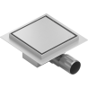 Mexen Flat-Q M13 wpust podłogowy kwadratowy 20 x 20 cm, inox - 1010020