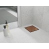 Mexen Flat-Q M13 wpust podłogowy kwadratowy 15 x 15 cm, różowe złoto - 1610015