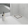 Mexen Flat-Q M13 wpust podłogowy kwadratowy 15 x 15 cm, różowe złoto - 1610015