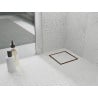 Mexen Flat-Q M13 wpust podłogowy kwadratowy 15 x 15 cm, miedź szczotkowana - 1C10015