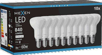 Mexen Nova 10x żarówka LED E14, R50, 8W, Neutralna - 4000K, 840 lm - L103-E14-0840-01x10