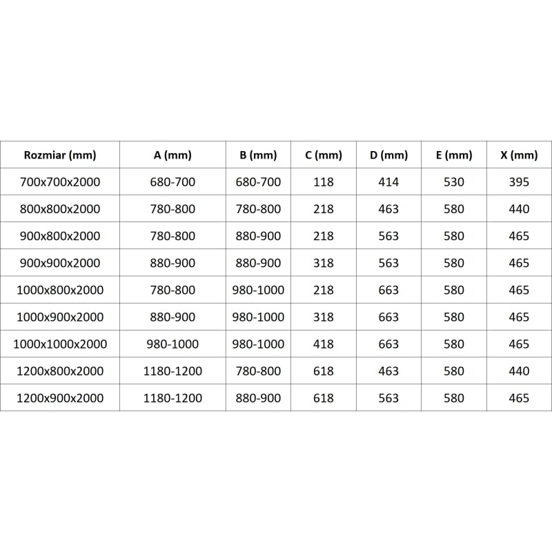 Mexen Exo kabina prysznicowa półokrągła asymetryczna rozsuwana 100 x 90 cm, transparent, chrom - 8131-100-090-01-00