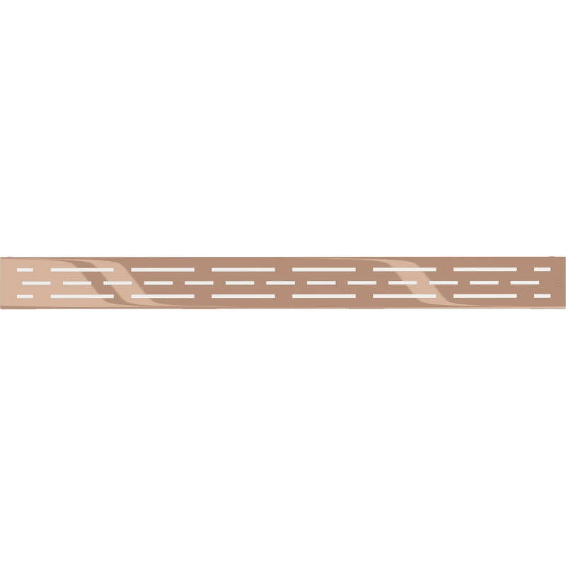Mexen Flat M01 maskownica do odpływu liniowego 60 cm, różowe złoto - 1620060