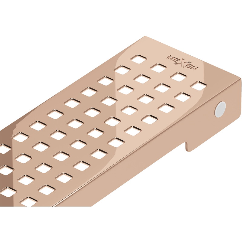 Mexen Flat M08 maskownica do odpływu liniowego 60 cm, różowe złoto - 1625060