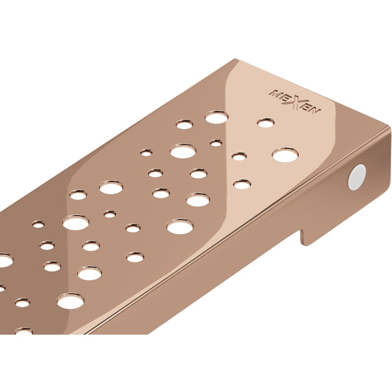 Mexen Flat M12 maskownica do odpływu liniowego 80 cm, różowe złoto - 1621080