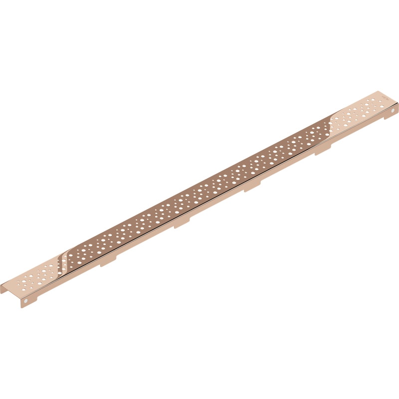 Mexen Flat M12 maskownica do odpływu liniowego 90 cm, różowe złoto - 1621090