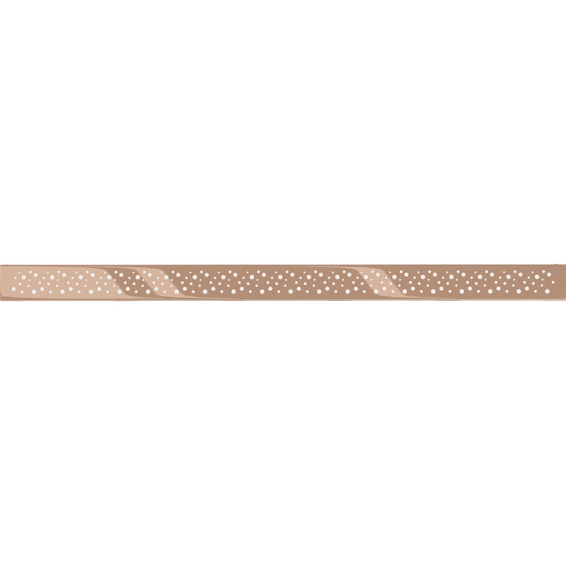 Mexen Flat M12 maskownica do odpływu liniowego 90 cm, różowe złoto - 1621090