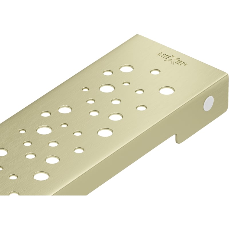 Mexen Flat M12 maskownica do odpływu liniowego 50 cm, złota szczotkowana - 1A21050