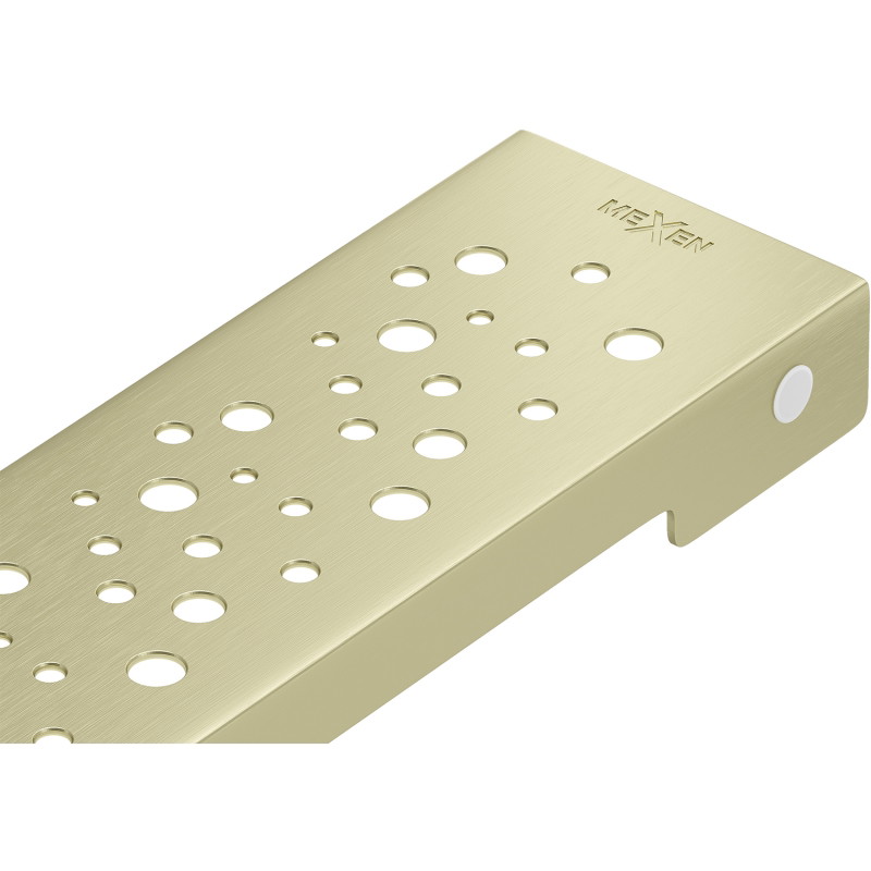 Mexen Flat M12 maskownica do odpływu liniowego 90 cm, złota szczotkowana - 1A21090