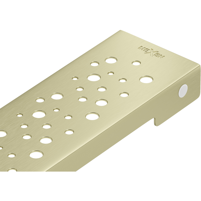 Mexen Flat M12 maskownica do odpływu liniowego 100 cm, złota szczotkowana - 1A21100