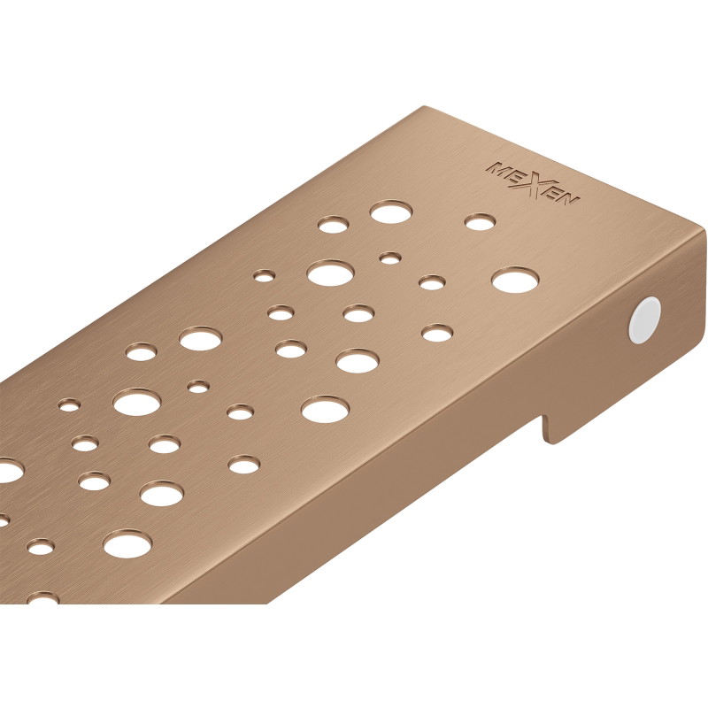 Mexen Flat M12 maskownica do odpływu liniowego 60 cm. miedź szczotkowana - 1C21060