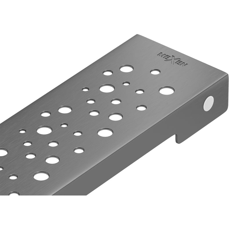 Mexen Flat M12 maskownica do odpływu liniowego 90 cm, gun gray szczotkowany - 1E21090