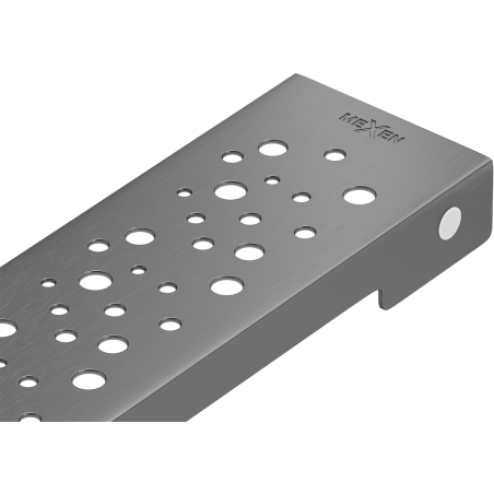 Mexen Flat M12 maskownica do odpływu liniowego 100 cm, gun gray szczotkowany - 1E21100