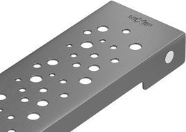 Mexen Flat M12 maskownica do odpływu liniowego 100 cm, gun gray szczotkowany - 1E21100