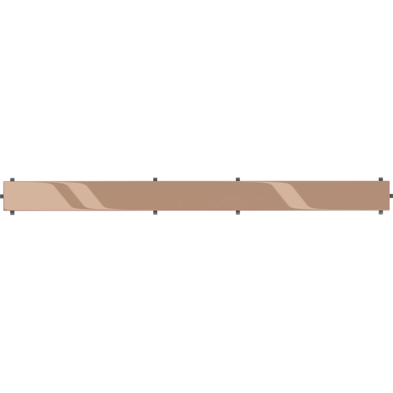 Mexen Flat M13 maskownica 2w1 do odpływu liniowego 70 cm, różowe złoto - 1619070