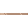 Mexen Flat M13 maskownica 2w1 do odpływu liniowego 70 cm, różowe złoto - 1619070