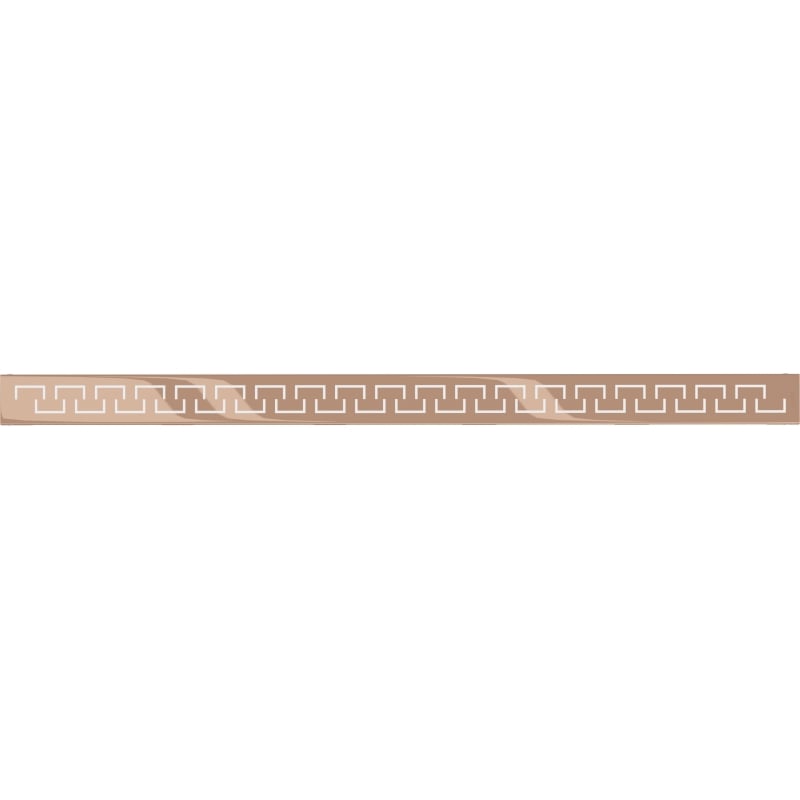 Mexen Flat M15 maskownica do odpływu liniowego 100 cm, różowe złoto - 1624100