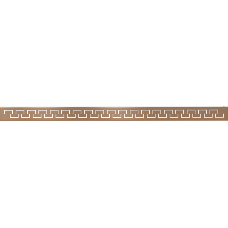 Mexen Flat M15 maskownica do odpływu liniowego 80 cm, miedź szczotkowana - 1C24080