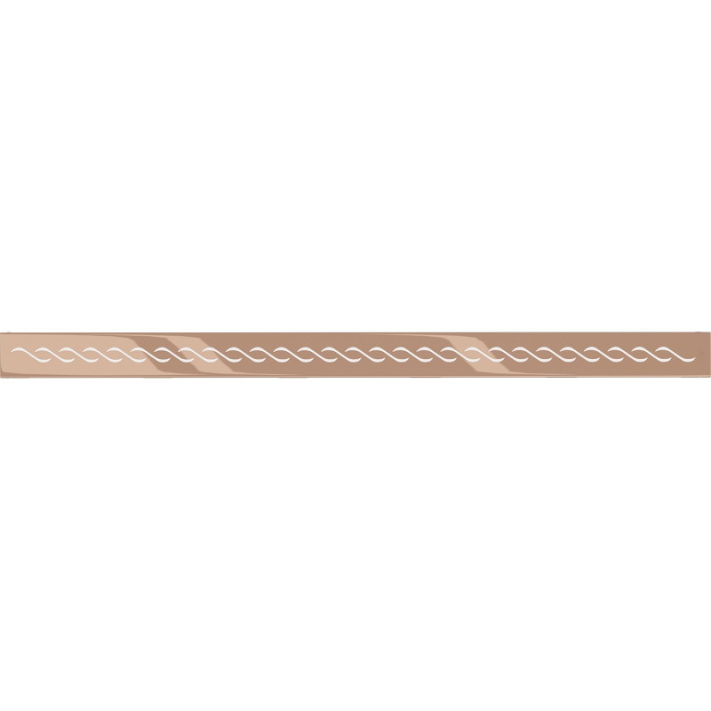 Mexen Flat M18 maskownica do odpływu liniowego 80 cm, różowe złoto - 1623080