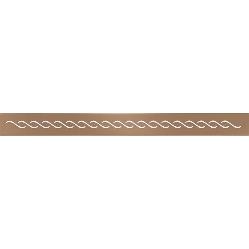 Mexen Flat M18 maskownica do odpływu liniowego 60 cm, miedź szczotkowana - 1C23060