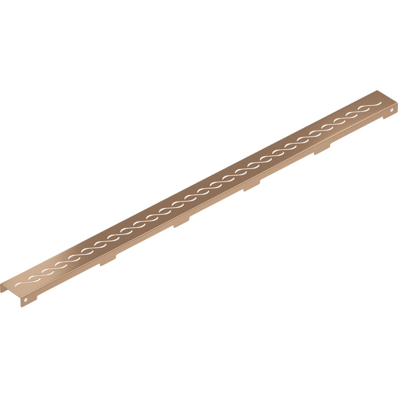 Mexen Flat M18 maskownica do odpływu liniowego 90 cm, miedź szczotkowana - 1C23090