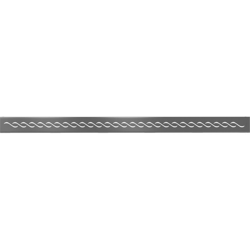 Mexen Flat M18 maskownica do odpływu liniowego 80 cm, gun gray szczotkowany - 1E23080