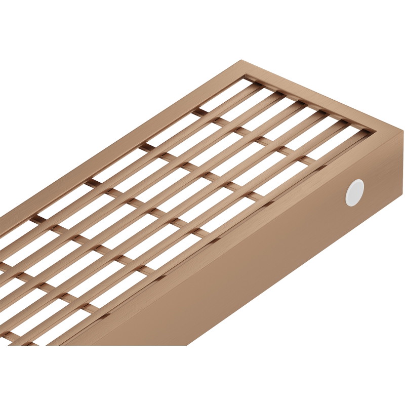 Mexen Flat M33 maskownica do odpływu liniowego 60 cm, miedź szczotkowana - 1C33060