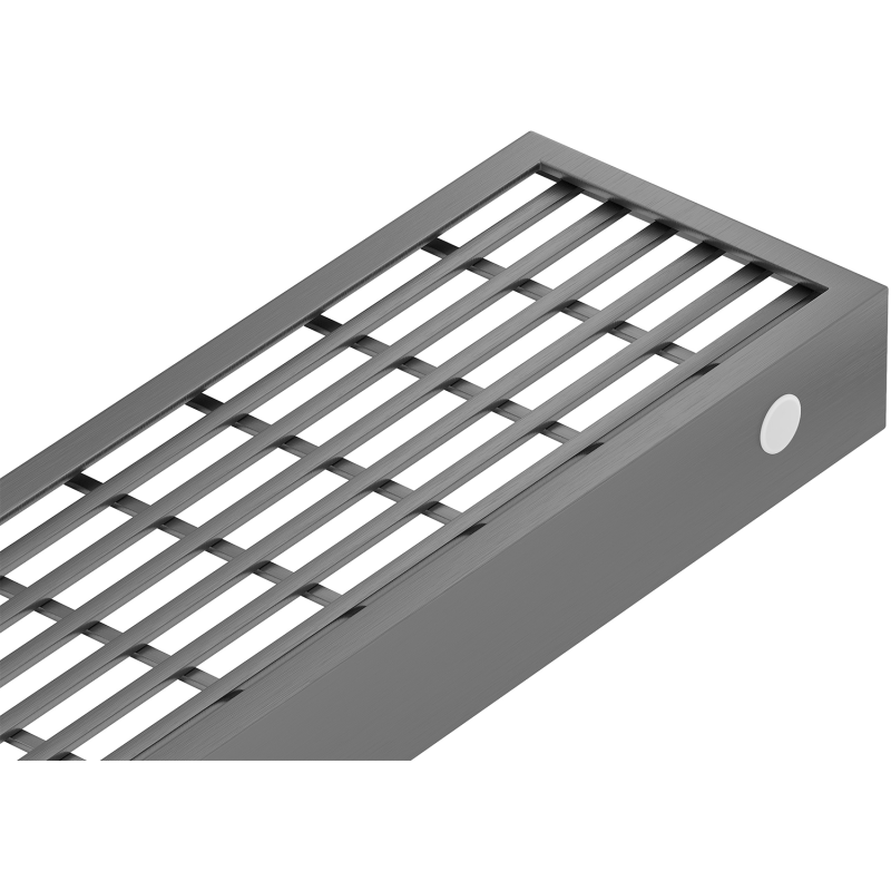 Mexen Flat M33 maskownica do odpływu liniowego 100 cm, gun gray szczotkowany - 1E33100