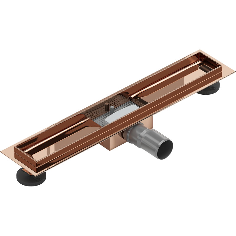 Mexen Flat korpus do odpływu liniowego 50 cm, różowe złoto - 1615050