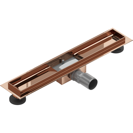 Mexen Flat korpus do odpływu liniowego 50 cm, różowe złoto - 1615050