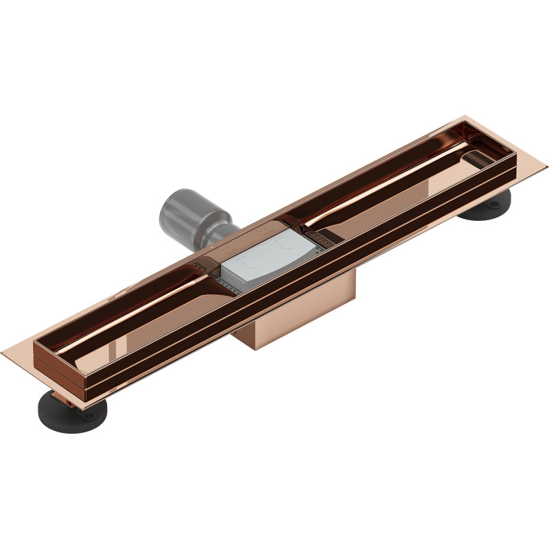 Mexen Flat korpus do odpływu liniowego 50 cm, różowe złoto - 1615050
