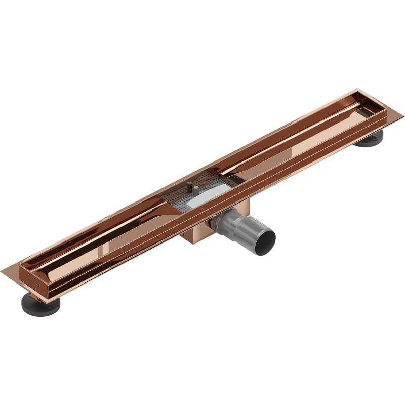 Mexen Flat korpus do odpływu liniowego 70 cm, różowe złoto - 1615070