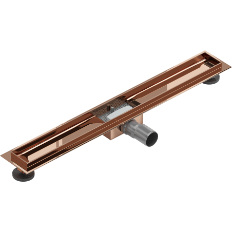 Mexen Flat korpus do odpływu liniowego 70 cm, różowe złoto - 1615070