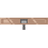 Mexen Flat korpus do odpływu liniowego 70 cm, różowe złoto - 1615070